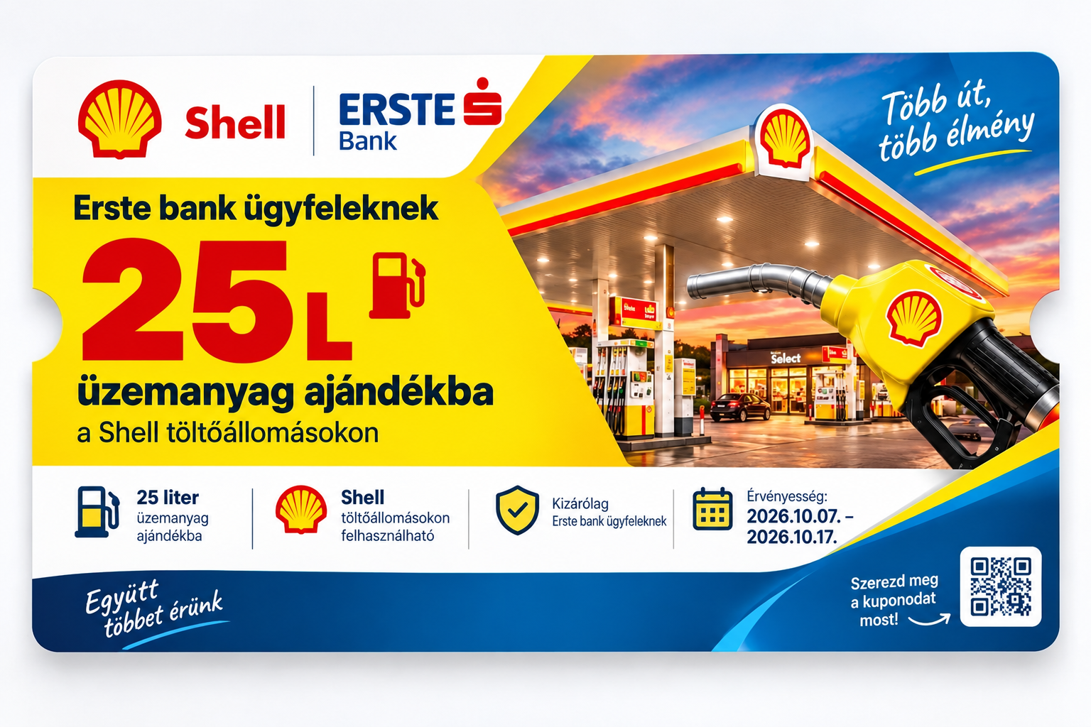 Shell × Erste — 25L Kupon